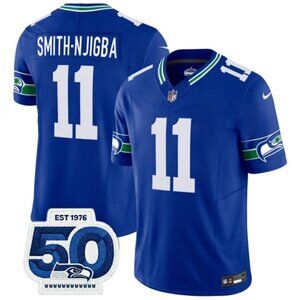 Mens or Youths Select Jaxon Smith-Njigba Stitched Jersey Blue Royal Vapor